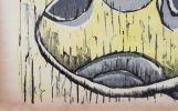 Moshe Gat (Israeli, born 1935) - Woman in a market, Woodcut, 94 x 65 cm, Hand-signed and approved Image - 1