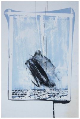 Yossi Asher (Israeli, 1946-2016) - Composition, 1977, Offset print, 56 x 38 cm, Hand-signed 