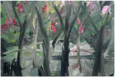 Marik Lechner (Israeli, b. Ukraine 1968) - Landscape, 2004, Oil on canvas, 60 x 90 cm, Signed and 