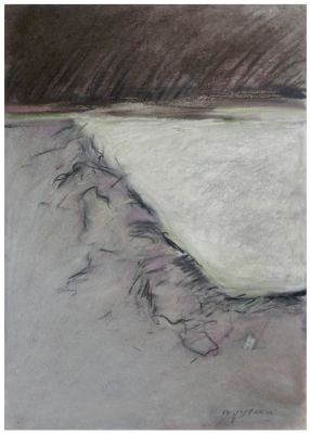Tova Berlinski (Israeli - Polish, b. 1922) - Composition, 1977, Pastels on paper, 70 x 50 cm 
