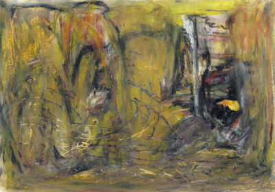 Ruth Bartal (b.1980) - Shdema #16, 2020, Pastels and water color on paper, 30X20 cm, Signed and dated.