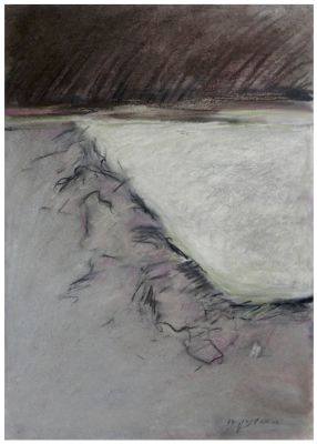 Tova Berlinski (Israeli - Polish, b. 1922) - Composition, 1977, Pastels on paper, 70 x 50 cm 