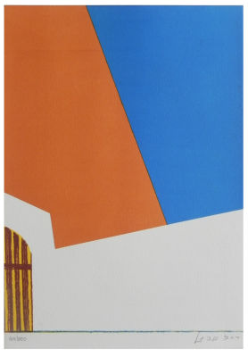 רחל שביט (בנטואיץ) (1929-2022) - סנטה קתרינה, הדפס רשת, 35X25 ס"מ, חתום וממוספר 200\169.