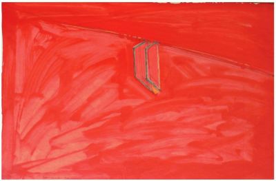 Pinchas Cohen Gan (Israeli, b. 1942) - A structure in the open space, 1977, Mixed media on paper 