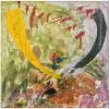 Pesach Slabosky (Israeli - American, 1947-2019) - Untitled, Oil &amp; collage on canvas, 46 x 46 Image - 1
