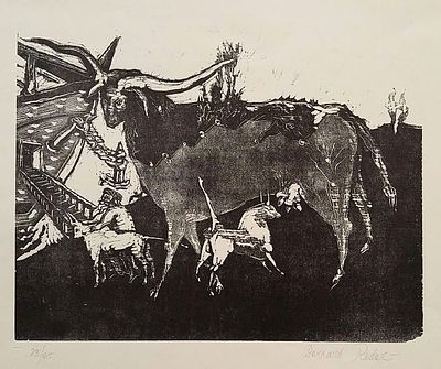 Bernard Reder (American - Czech - Ukrainian, 1897-1963) - Untitled (from The Legends of Noah 