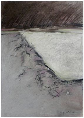 Tova Berlinski (Israeli - Polish, 1915-2022) - Composition, 1977, Pastels on paper, 70 x 50 cm 