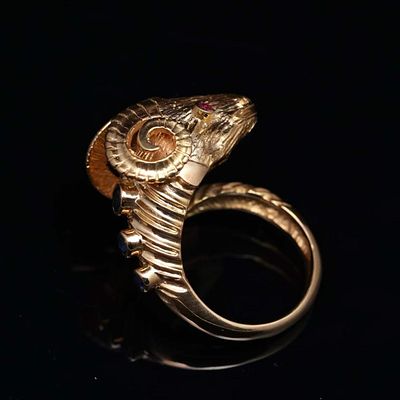 GREEK BRAND LALA UNI SHEEP HEAD RING. Name GREEK BRAND LALA UNI SHEEP HEAD RING 