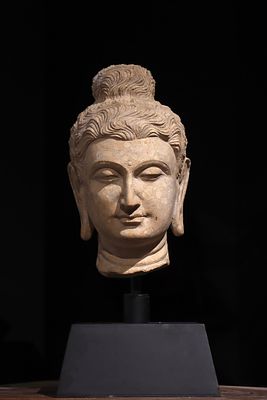 WHITE STONE GANDHARA BUDDHA HEADS FROM THE 6TH CENTURY. Name WHITE STONE GANDHARA BUDDHA HEADS 