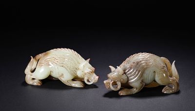 HAN DYNASTY HETIAN JADE AUSPICIOUS BEAST. Name HAN DYNASTY HETIAN JADE AUSPICIOUS BEAST 