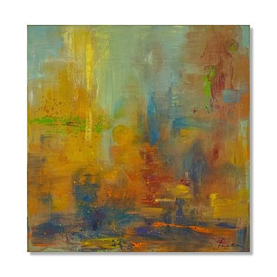 HELEN FRANKENTHALER (1928-2011), ATTRIBUTED TO, ACRYLIC ON CANVAS. Signed (lower right and 