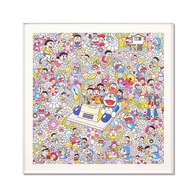 TAKASHI MURAKAMI (B.1962), OFFSET LITHOGRAPH. Signed (lower right) Image Dimensions: 27 3/8 x 27 