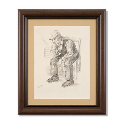 VINCENT VAN GOGH (1853-1890), ATTRIBUTED TO, CHARCOAL ON PAPER. Signed (lower left) Image 