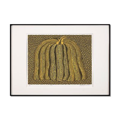 YAYOI KUSAMA (B.1929), SILKSCREEN PRINT. Signed (lower right) Image Dimensions: 18 1/4 x 14 3/4 