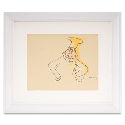 LUDWIG BEMELMANS, SIGNED DRAWING. Image Dimensions: 10 1/8 x 8 1/8 in (25.7 x 20.6 cm) Framed 