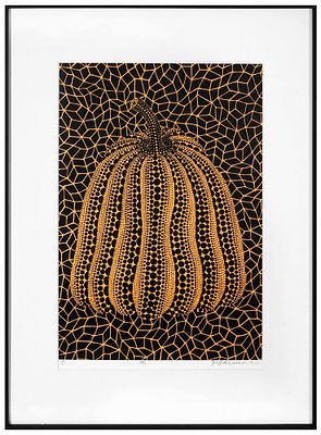 YAYOI KUSAMA (B.1929), SILKSCREEN PRINT. Signed (lower right) Image Dimensions: 21 1/4 x 14 1/8 