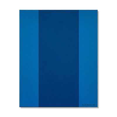 BARNETT NEWMAN (1905-1970), ATTRIBUTED TO, OIL ON CANVAS. Signed (lower right) Image Dimensions: 