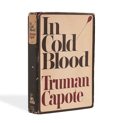 TRUMAN CAPOTE, SIGNED "IN COLD BLOOD" FIRST EDITION. 8 5/8 x 6 in (21.8 x 15.2 cm) This is a 