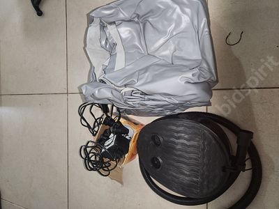 מזרן זוגי מתנפח לקמפינג. כולל משאבה לרגל, לחשמל ולרכב