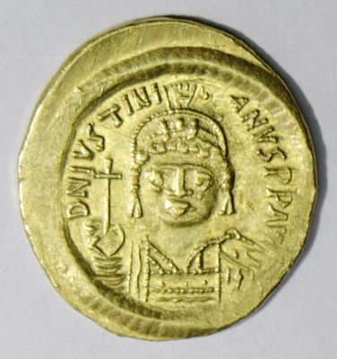 527-565 гг. Солид. Юстиниан I (Великий) Византия. Золото. Прекрасный коллекционный экземпляр. 
