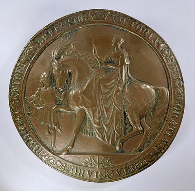 Великобритания. Виктория (1837-1901). Большая королевская печать. Реплика (копия) XIX века, Англия.