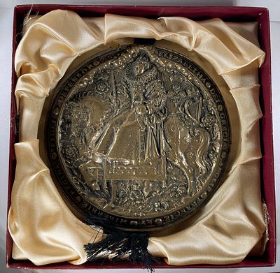Англия. Елизавета I (1533-1603). Большая королевская печать второго типа. Реплика (копия) XIX 