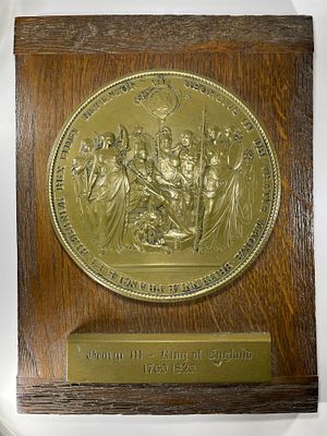 Великобритания. Георг III (1760-1820). Большая королевская печать. Реплика (копия) XIX века, Англия.