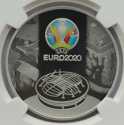 3 рубля 3 апреля 2021 года, СПМД, Чемпионат Европы по футболу 2020 года, гурт рубчатый. Предмет 