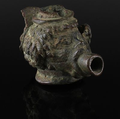 Roman valve water spout with head of a Nubian. ITEM: Valve water spout with head of a Nubian 