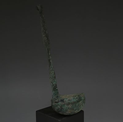 Roman simpulum. ITEM: Simpulum MATERIAL: Bronze CULTURE: Roman PERIOD: 1st - 3rd Century 