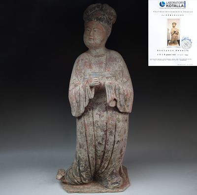 Chinese statuette of a Fat Lady. ITEM: Statuette of a Fat Lady MATERIAL: Pottery CULTURE: 