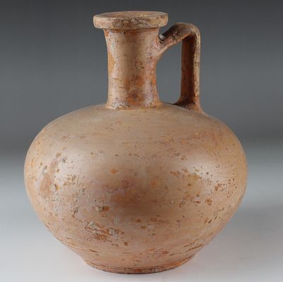 Roman jug. ITEM: Jug MATERIAL: Pottery CULTURE: Roman PERIOD: 2nd - 4th Century A.D 