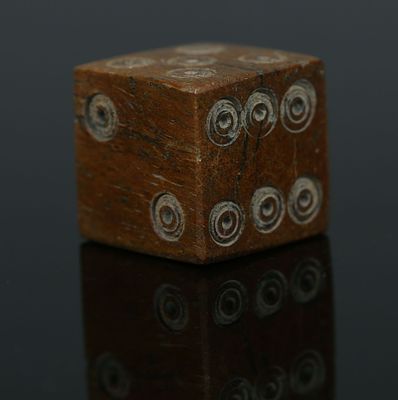 Roman dice. ITEM: Dice MATERIAL: Bone CULTURE: Roman PERIOD: 1st - 3rd Century A.D 