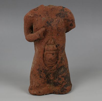Etruscan anatomical votive model of a torso. ITEM: Anatomical votive model of a torso 