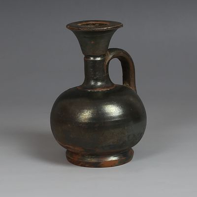 Greek squat lekythos. ITEM: Squat lekythos MATERIAL: Pottery CULTURE: Greek PERIOD: 4th 