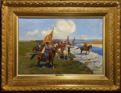 Франц Алексеевич Рубо (1856-1928)– художник-баталист, основоположник пано&shy;рам&shy;ной живописи в 