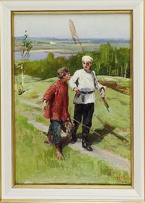 Лебедев Клавдий Васильевич (1852-1916) - Профессор искусств, Известнейший русский художник 