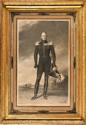 Из коллекции князя Кирилла Васильевича Нарышкина (1877-1950) 
Томас Райт. Большая гравюра 