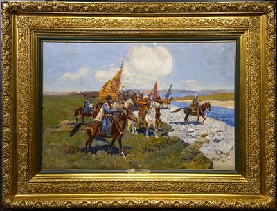 Франц Алексеевич Рубо (1856-1928)– художник-баталист, основоположник пано&shy;рам&shy;ной живописи в 