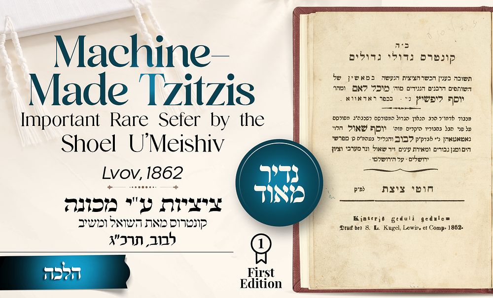 נדיר באופן מיוחד: קונטרס 'גדולי גידולים' לבעל 'שואל ומשיב' – פולמוס הכשר ציציות שהוכנו ע"י 