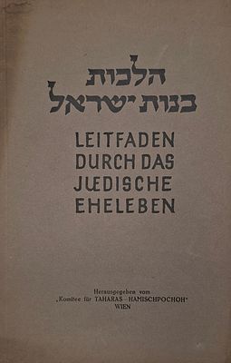 הלכות בנות ישראל - חוברת נדירה לבנות ישראל בקהילה היהודית בווינה, הלכות הנוגעות לנשים, כתובות 