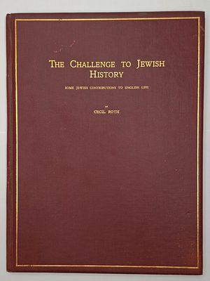 שני ספרים חשובים אודות היהודים מאת ההיסטוריון ססיל רות 
1. התרומה היהודית לציוויליזציה 