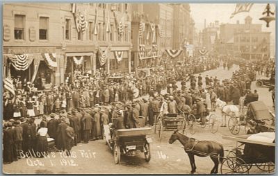 BELLOW FALLS FAIR VT ANTIQUE REAL PHOTO POSTCARD RPPCБЕЛЛОУ-ФОЛС, ВЕРМОНТ, АНТИЧНАЯ РЕАЛЬНАЯ