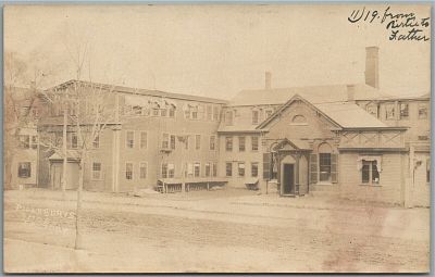 DERRY NH PILLSBURYS SHOE FACTORY ANTIQUE REAL PHOTO POSTCARD RPPCДЕРРИ, НЬЮ-ХЭМПШИР, ФАБРИКА