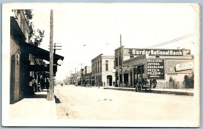EAGLE PASS TX STREET SCENE ANTIQUE REAL PHOTO POSTCARD RPPCЭЙГЛ ПАСС, ТЕХАС, Ул. СЦЕНА