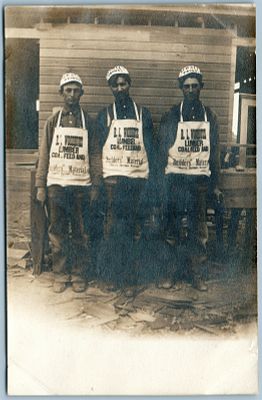 SHARON SPRINGS KS LUMBER ADVERTISING ANTIQUE REAL PHOTO POSTCARD RPPC ШАРОН-СПРИНГС, КС Реклама