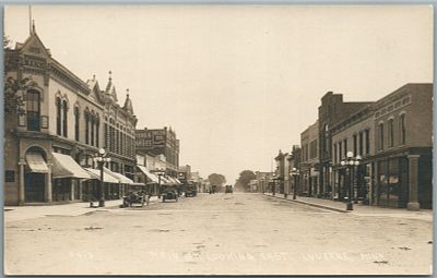 LIVERNE MN MAIN STREET ANTIQUE REAL PHOTO POSTCARD RPPCЛИВЕРН МН УЛИЦА МЭЙН АНТИКВАРНАЯ