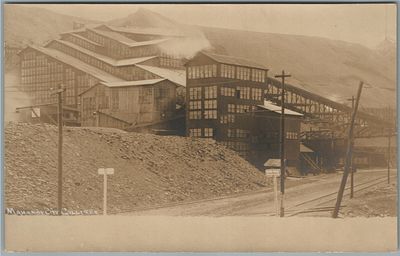 MANAHOY CITY PA COLLIERY ANTIQUE REAL PHOTO POSTCARD RPPCМАНАХОЙ КИТИ ПА УГОЛЬНАЯ КОНДЕЙНЕРНАЯ