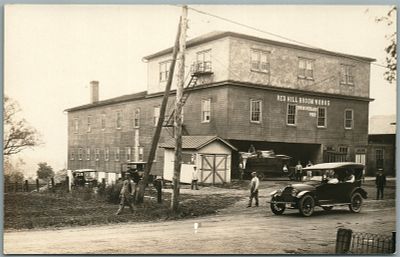 RED HILL PA BROOM WORKS ANTIQUE REAL PHOTO POSTCARD RPPCКРАСНЫЙ ХУТОР, ПЕНСИЛЬВАНИЯ, МАСТЕРСКАЯ