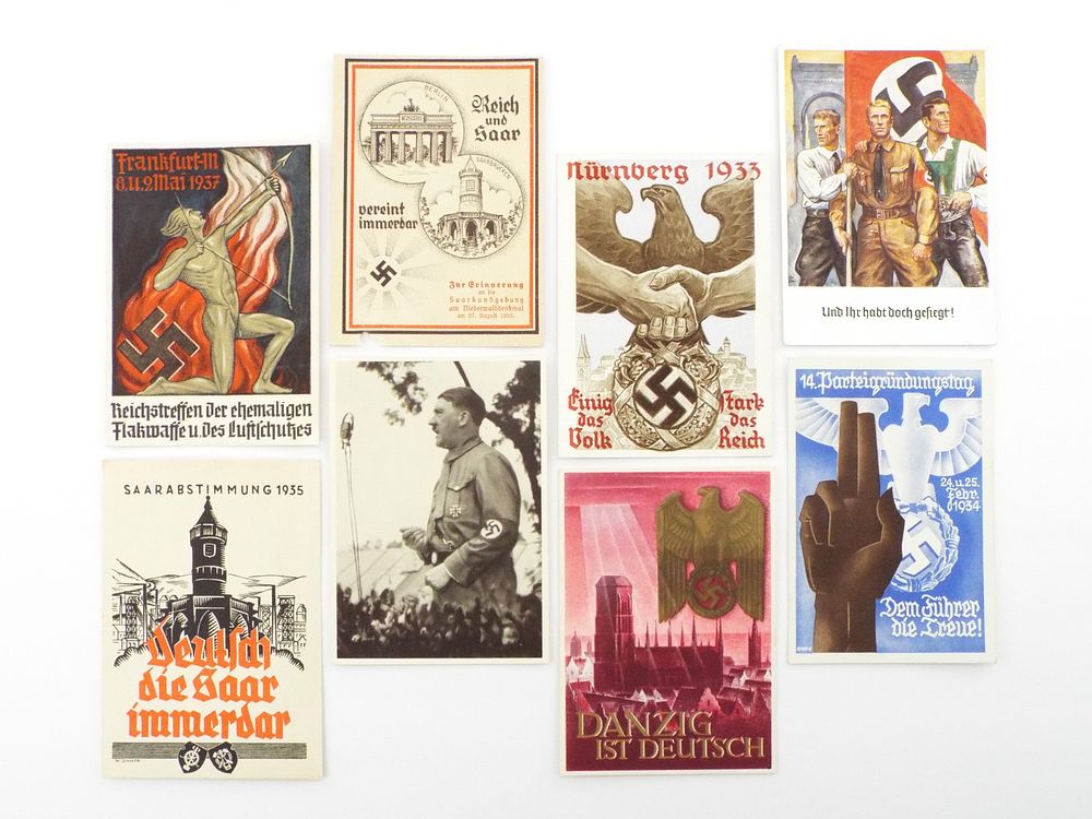Lot of 7 Extremely Rare German WWII Postcards
